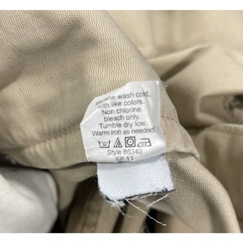 J Crew Pants Men 36 x 30 Beige 100% Cotton Straight Leg 5 Pocket‎